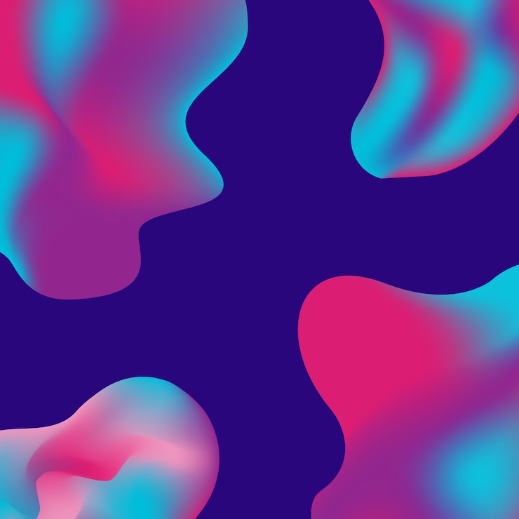 Vector diseño de fondo de color líquido fondo de composición de formas de degradado fluido