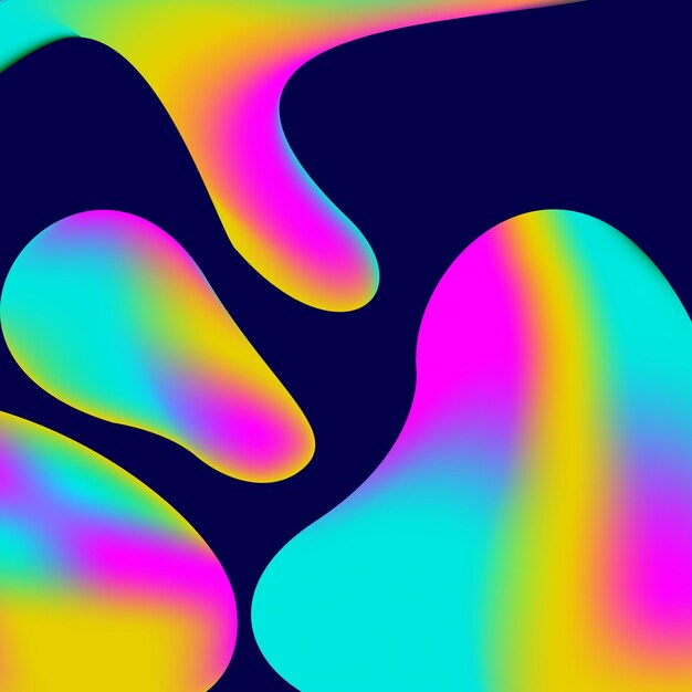 Diseño de fondo de color líquido Fondo de composición de formas de degradado fluido