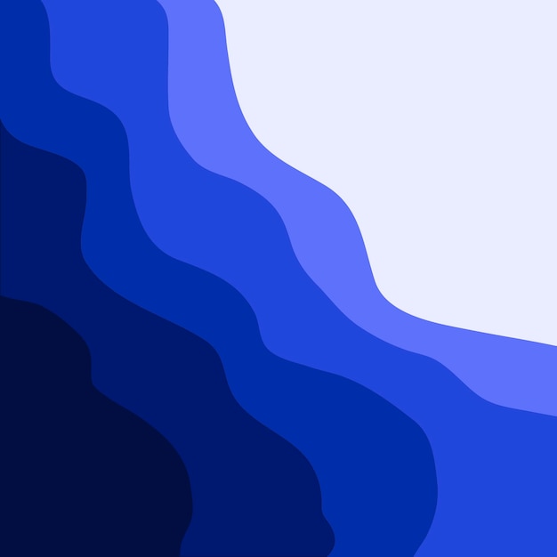 Diseño de fondo de color líquido Gradiente fluido composición de formas azules Carteles de diseño futurista