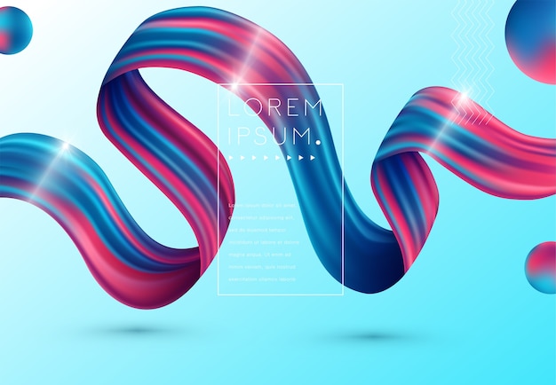 Diseño de fondo de color líquido. Gradiente de fluidos conforma la composición.