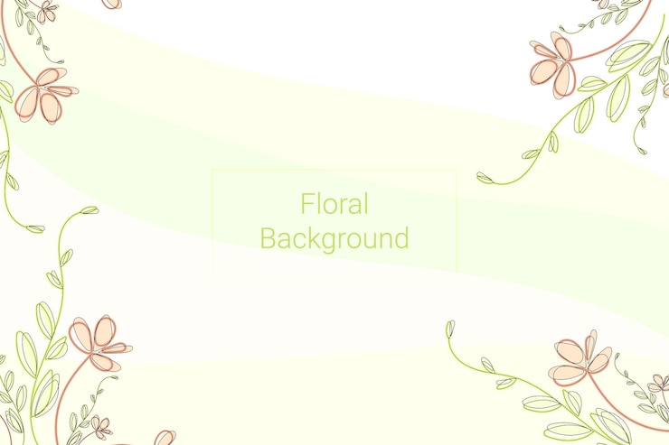 Diseño de fondo de color mínimo de arte lineal