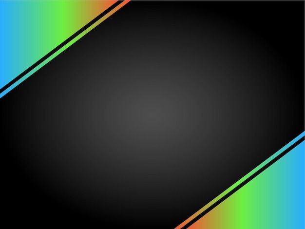 Diseño de fondo de color negro con ilustración de Vector degradado