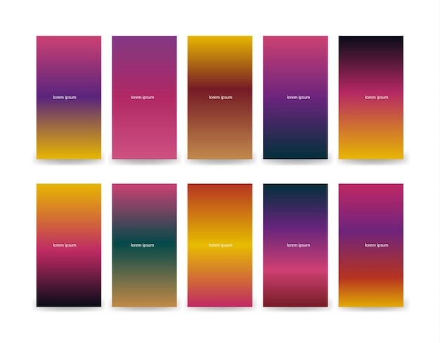 Diseño de fondo de color suave Creativo Gradiente conjunto para tarjetas de felicitación folleto invitación cartel folleto banner calendario