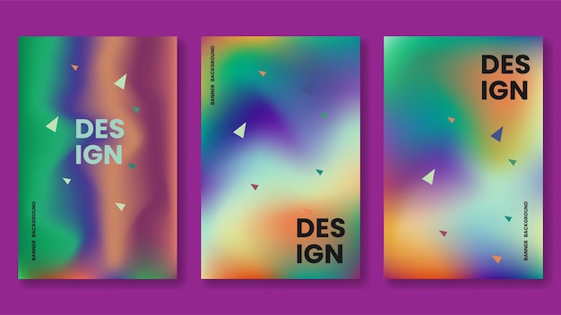 diseño de fondo colorido para banner de redes sociales