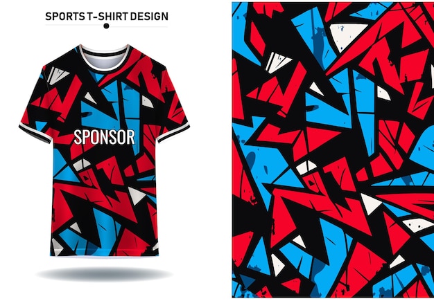 diseño de fondo colorido y fondo de la camiseta