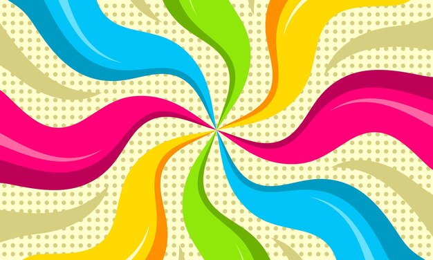 Diseño de fondo colorido historieta cómica