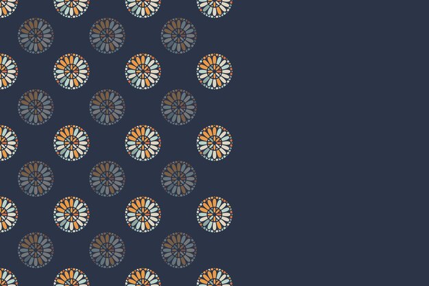Diseño de fondo colorido simple con adorno redondo
