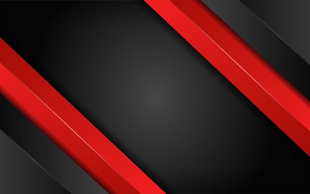 Diseño de fondo de combinación de rojo y negro futurista moderno