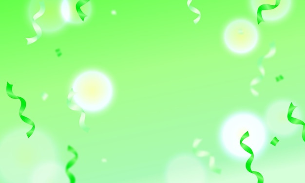 Diseño de fondo de confeti borroso y realista