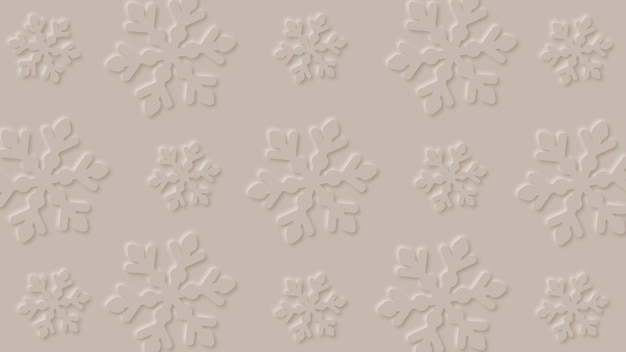 Diseño de fondo de copos de nieve de corte de papel