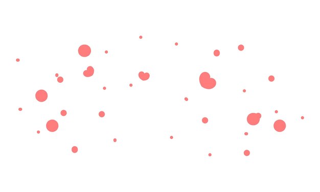 Diseño de fondo de corazones rojos vectoriales para el día de San Valentín
