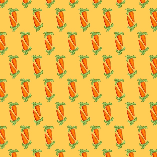 diseño de fondo creativo con un tema de fruta con la forma básica de un fondo artístico de zanahoria
