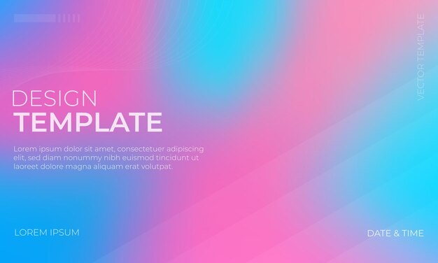 Diseño de fondo decorativo con gradiente azul-cyan azul-rosa