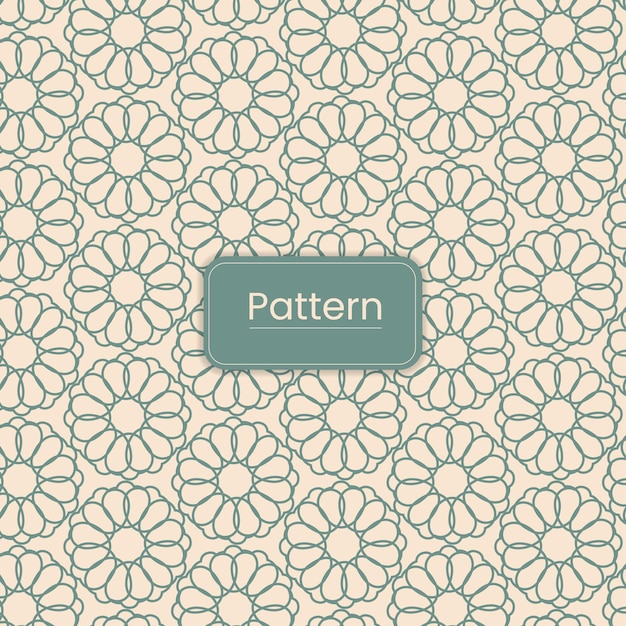 diseño de fondo decorativo de patrón de damasco sin costuras simple floral