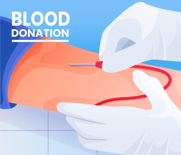 Diseño de fondo del día del donante de sangre
