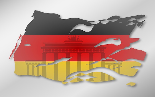 Vector diseño de fondo del día de la independencia de alemania