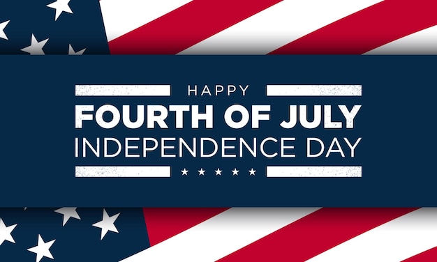 Diseño de fondo del Día de la Independencia de los Estados Unidos Cuatro de julio