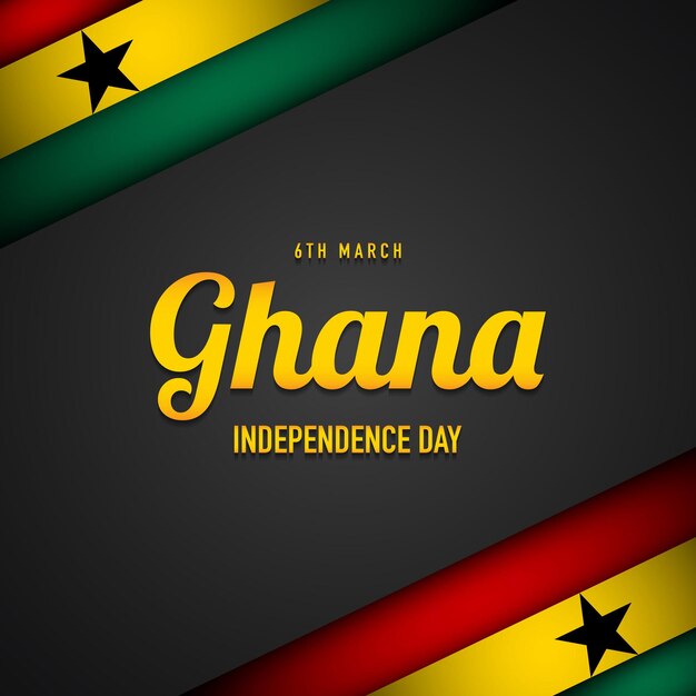 Diseño de fondo del Día de la Independencia de Ghana