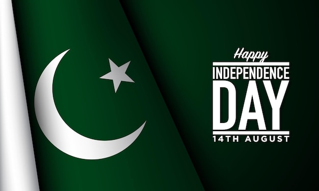 Vector diseño de fondo del día de la independencia de pakistán