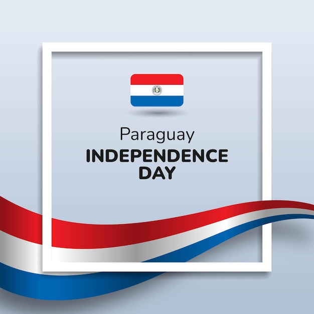 Diseño de fondo del día de la independencia de paraguay