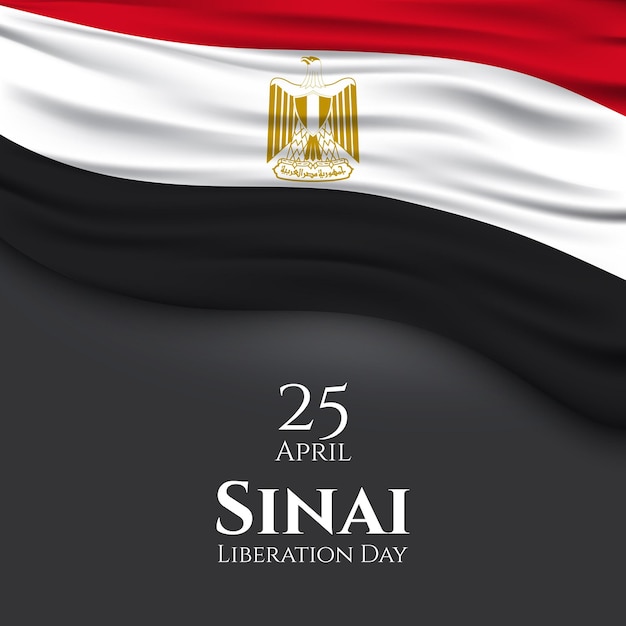 Diseño de fondo del día de la liberación del Sinaí
