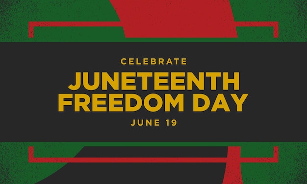 Diseño de fondo del día de la libertad de Juneteenth