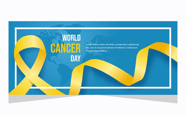 Vector diseño de fondo del día mundial contra el cáncer