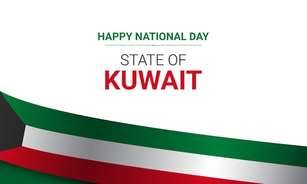 Diseño de fondo para el Día Nacional de Kuwait