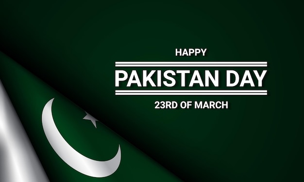 Vector diseño de fondo del día de pakistán