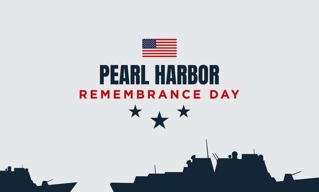 Diseño De Fondo Del Día Del Recuerdo De Pearl Harbor