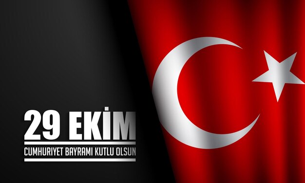 Diseño De Fondo Del Día De La República De Turquía