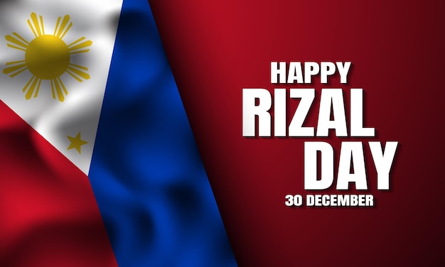 Diseño de fondo del día de rizal