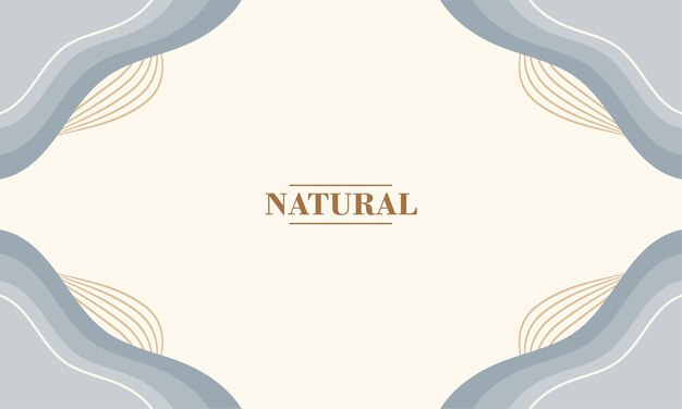 Diseño de fondo de diseño plano natural abstracto simple