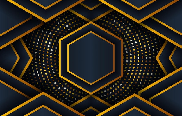 Diseño de fondo dorado de lujo