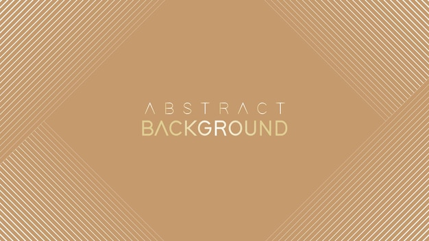 Diseño de fondo dorado premium con línea de rayas abstractas