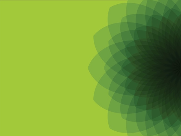 Diseño de fondo ecológico con forma ondulada fluida y hojas