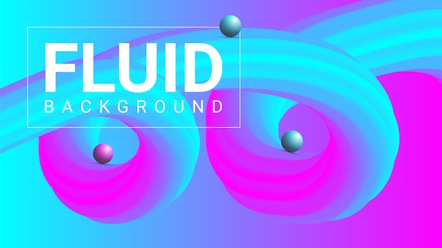 Diseño de fondo de efecto fluido colorido de lujo moderno