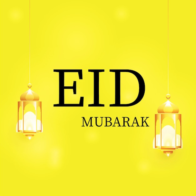 El diseño de fondo de Eid Al Adha y Eid Al Fitr mubarak