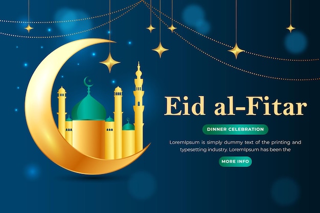 Diseño de fondo de eid alfitr