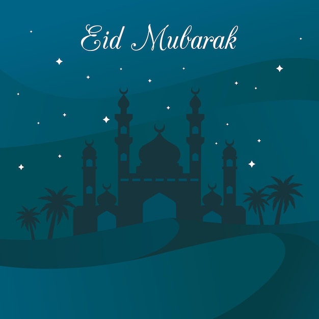 Diseño de fondo de eid mubarak