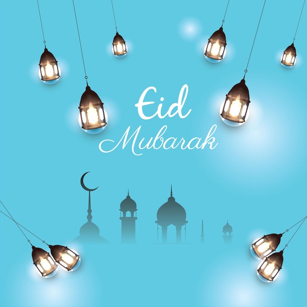 El diseño de fondo de Eid Ul Adha mubarak