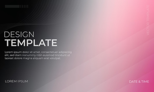 El diseño de fondo elegante de color gris rosado negro con gradiente