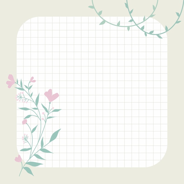 El diseño de fondo del elemento de scrapbook del cuaderno de notas de Kawaii