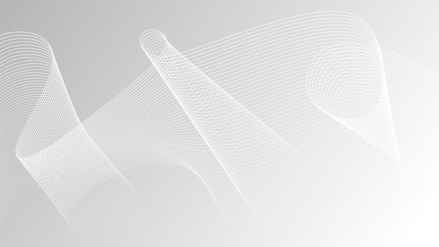 Diseño de fondo de estandarte abstracto con diseño de forma de línea fluida y líquida geométrica