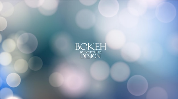 Diseño de fondo de estilo bokeh colorido