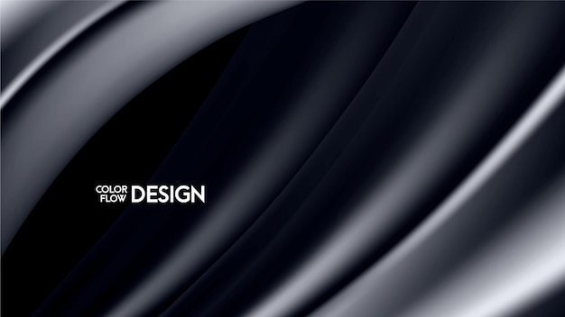 Diseño de fondo de estilo de flujo de color