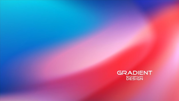 Diseño de fondo de estilo gradiente con ondas coloridas