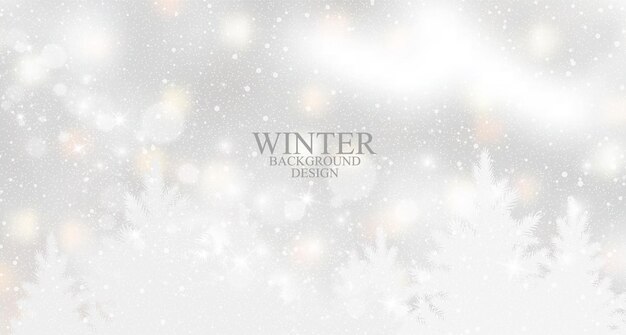 Diseño de fondo de estilo invernal