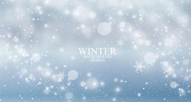 Diseño de fondo de estilo invernal