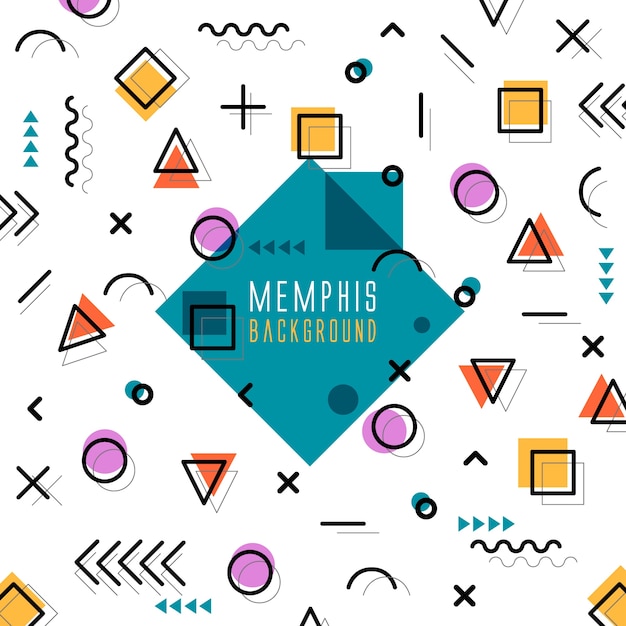 Diseño de fondo de estilo memphis